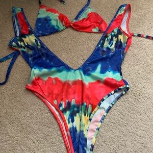 Tie-dye one piece